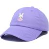 imageDALIX Cute Easter Bunny Kids Hat Embroidered Girls Baseball CapLavender
