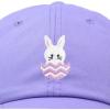 imageDALIX Cute Easter Bunny Kids Hat Embroidered Girls Baseball CapLavender