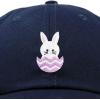imageDALIX Cute Easter Bunny Kids Hat Embroidered Girls Baseball CapNavy Blue