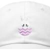 imageDALIX Cute Easter Bunny Kids Hat Embroidered Girls Baseball CapWhite