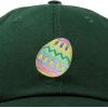 imageDALIX Elegant Colorful Egg Easter Hat Womens Embroidered Baseball CapDark Green