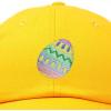 imageDALIX Elegant Colorful Egg Easter Hat Womens Embroidered Baseball CapGold