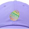 imageDALIX Elegant Colorful Egg Easter Hat Womens Embroidered Baseball CapLavender