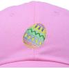 imageDALIX Elegant Colorful Egg Easter Hat Womens Embroidered Baseball CapLight Pink
