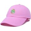 imageDALIX Elegant Colorful Egg Easter Hat Womens Embroidered Baseball CapLight Pink