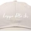 imageDALIX Kappa Delta Chi Cursive Sorority Hat Womens Embroidered CapBeige