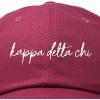 imageDALIX Kappa Delta Chi Cursive Sorority Hat Womens Embroidered CapMaroon