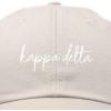 imageDALIX Kappa Delta Cursive Sorority Hat Womens Embroidered CapBeige
