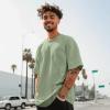 imageDALIX Lil Matcha Relaxed Heavy Cotton Short Sleeve Summer Tee MensLaurel