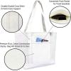 imageHappy Easter Womens Classic Premium Embroidered Tote BagWhite