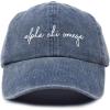 imageDALIX Alpha Chi Omega Cursive Sorority Hat Womens Embroidered Baseball CapWashed Navy Blue