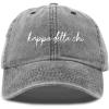 imageDALIX Kappa Delta Chi Cursive Sorority Hat Womens Embroidered CapWashed Black