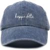 imageDALIX Kappa Delta Cursive Sorority Hat Womens Embroidered CapWashed Navy Blue