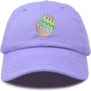 imageDALIX Elegant Colorful Egg Easter Hat Womens Embroidered Baseball CapLavender