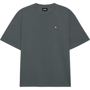 imageDALIX Lil Matcha Relaxed Heavy Cotton Short Sleeve Summer Tee MensSpace Gray