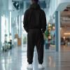 imageDALIX Alien Embroidery Relaxed Sweatsuit Set Hoodie Jogger Soft Fleece Relaxed Fit Lounge MensBlack
