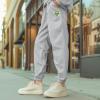 imageDALIX Alien Embroidery Relaxed Sweatsuit Set Hoodie Jogger Soft Fleece Relaxed Fit Lounge MensLunar Gray