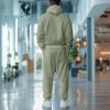 imageDALIX Alien Embroidery Relaxed Sweatsuit Set Hoodie Jogger Soft Fleece Relaxed Fit Lounge MensOil Green