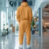 imageDALIX Alien Embroidery Relaxed Sweatsuit Set Hoodie Jogger Soft Fleece Relaxed Fit Lounge MensPeanut