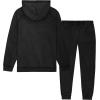 imageDALIX Alien Embroidery Washed Sweatsuit Set Hoodie Jogger Soft Fleece Relaxed Fit Lounge MensBlack