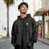 imageDALIX Alien Embroidery Washed Sweatsuit Set Hoodie Jogger Soft Fleece Relaxed Fit Lounge MensBlack