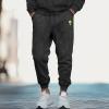 imageDALIX Alien Embroidery Washed Sweatsuit Set Hoodie Jogger Soft Fleece Relaxed Fit Lounge MensBlack