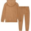 imageDALIX Alien Embroidery Washed Sweatsuit Set Hoodie Jogger Soft Fleece Relaxed Fit Lounge MensCamel