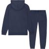 imageDALIX Alien Embroidery Washed Sweatsuit Set Hoodie Jogger Soft Fleece Relaxed Fit Lounge MensDenimblue