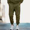 imageDALIX Alien Embroidery Washed Sweatsuit Set Hoodie Jogger Soft Fleece Relaxed Fit Lounge MensOlive