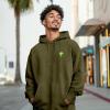imageDALIX Alien Embroidery Washed Sweatsuit Set Hoodie Jogger Soft Fleece Relaxed Fit Lounge MensOlive