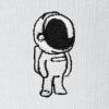 imageDALIX Astronaut Embroidery Relaxed Crewneck Sweatshirt Soft Fleece Fit Lounge MensLunar Gray