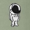 imageDALIX Astronaut Embroidery Relaxed Crewneck Sweatshirt Soft Fleece Fit Lounge MensOil Green
