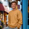 imageDALIX Astronaut Embroidery Relaxed Crewneck Sweatshirt Soft Fleece Fit Lounge MensPeanut