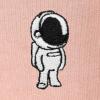 imageDALIX Astronaut Embroidery Relaxed Crewneck Sweatshirt Soft Fleece Fit Lounge MensPink