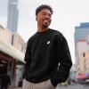 imageDALIX Ghost Embroidery Relaxed Crewneck Sweatshirt Soft Fleece Fit Lounge MensBlack