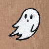imageDALIX Ghost Embroidery Relaxed Crewneck Sweatshirt Soft Fleece Fit Lounge MensCamel
