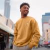 imageDALIX Ghost Embroidery Relaxed Crewneck Sweatshirt Soft Fleece Fit Lounge MensPeanut