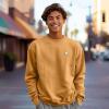 imageDALIX Ghost Embroidery Relaxed Crewneck Sweatshirt Soft Fleece Fit Lounge MensPeanut