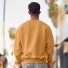 imageDALIX Ghost Embroidery Relaxed Crewneck Sweatshirt Soft Fleece Fit Lounge MensPeanut