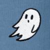 imageDALIX Ghost Embroidery Relaxed Crewneck Sweatshirt Soft Fleece Fit Lounge MensPebble Blue