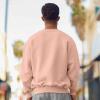 imageDALIX Ghost Embroidery Relaxed Crewneck Sweatshirt Soft Fleece Fit Lounge MensPink