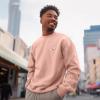 imageDALIX Ghost Embroidery Relaxed Crewneck Sweatshirt Soft Fleece Fit Lounge MensPink