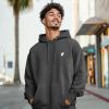 imageDALIX Ghost Embroidery Relaxed Hoodie Soft Fleece Sweatshirt Drawcord Fit Lounge MensCharcoal Htr