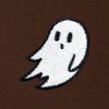 imageDALIX Ghost Embroidery Relaxed Hoodie Soft Fleece Sweatshirt Drawcord Fit Lounge MensChestnut