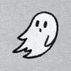 imageDALIX Ghost Embroidery Relaxed Hoodie Soft Fleece Sweatshirt Drawcord Fit Lounge MensHeather Gray