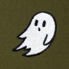 imageDALIX Ghost Embroidery Relaxed Hoodie Soft Fleece Sweatshirt Drawcord Fit Lounge MensOlive