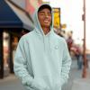 imageDALIX Ghost Embroidery Relaxed Hoodie Soft Fleece Sweatshirt Drawcord Fit Lounge MensSea Foam