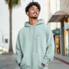 imageDALIX Ghost Embroidery Relaxed Hoodie Soft Fleece Sweatshirt Drawcord Fit Lounge MensSea Foam