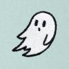 imageDALIX Ghost Embroidery Relaxed Hoodie Soft Fleece Sweatshirt Drawcord Fit Lounge MensSea Foam