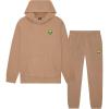 imageDALIX Alien Embroidery Relaxed Sweatsuit Set Hoodie Jogger Soft Fleece Relaxed Fit Lounge MensCamel